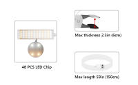 Lámpara De Escritorio LED Ajustable 10W 40CM Con Protección Ocular Luz Clampable 3 Temperaturas De Color Y 10 Niveles De Brillo - details 9