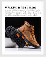 Botas De Tobillo Clásicas Vintage Para Hombre De Cuero Genuino Suave Y Amigable Con La Piel FLYLAND Botines Casuales Hechos a Mano - details 1