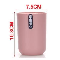 Accesorios Baño, Set Completo Jabonera, Dispensador Jabon, Escobilla, Vaso para Enjuague,Jabonera, Kit de Decoracion para Baños de 4 piezas color Rosa - details 3