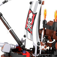 COGO Viking Ship Building Blocks 302 Piezas Modelo De Barco Vikingo Griego Para Niños 6+ Mitos Medievales Nórdicos Barco De Piratas Juguetes Educativos Compatible Con Lego - details 8
