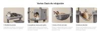 Feandrea Árbol Grande para Gatos, Rascador Multinivel para Gatos XXL, 201 cm de Altura, con una Plataforma, una Cesta, 2 Casas para Gatos, 2 hamacas, Gris Claro/Beige - details 1