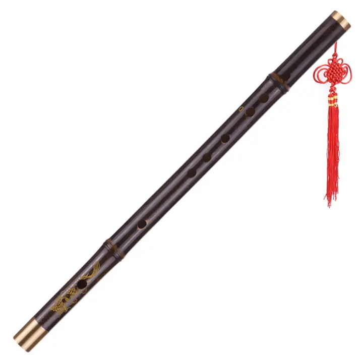 Flauta De Bambú Negro Profesional Instrumento Musical Tradicional Chino Hecho a Mano Flauta De Madera Para Jóvenes Y Principiantes - 1