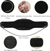 Cinturón De Pesas Para Gimnasio De Neopreno Con Cadena Para Ejercicios De Peso Corporal Y Entrenamiento De Fuerza Adecuado Para Bodybuilding Y Levantamiento De Pesos - details 4