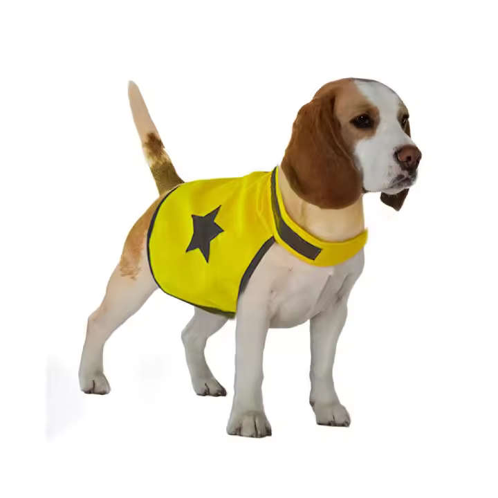 Chaleco de seguridad reflectante neón para perros - Protección para tus mascotas en dos tallas diferentes, Talla M y Talla XL - 1
