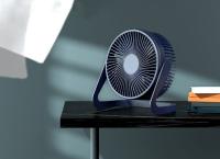 Ventilador de escritorio USB con rotación de 360 °, miniventrador Eléctrico portátil ajustable de dos velocidades, refrigerador de aire de Verano para casa, y Camping Oficina, 6 pulgadas - details 1