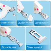 Clipper, Adjustable Stainless Steel Nail Tip Cutter, Artificial Fake Nail Trimmer for False Nail Art Manicure Project- White - details 3