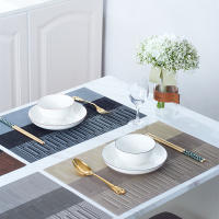 Juego De 4 Tapetes De Plástico PVC Lavables Para Mesa De Comedor Antideslizantes Accesorios Para Cocina Cojín Para Taza Vino Tapete Europeo Moderno - details 3
