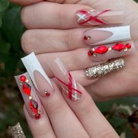 12 Cuadrículas De 3D Diamantes De Aleación Para Uñas Joyas De Cristal Corazón Accesorios De Manicura Gemas De Rhinestone Para Artesanía De Joyería - details 8