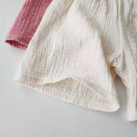 Shorts De Algodón Para Niños Y Niñas Pantalones Cortos Transpirables Y Suaves Para Verano Ropa De Bebé Estilo Casual Cierre Elástico Talla True Fit - details 4