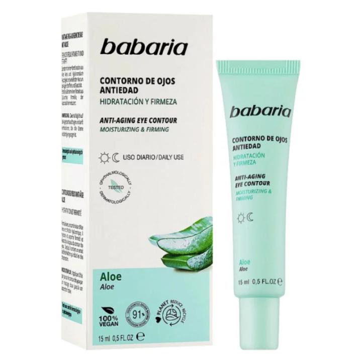 BABARIA Contorno De Ojos Antiedad Aloe 15ML - Contorno de ojos hidratación y firmeza — oferta en Miravia