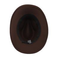 Sombrero De Vaquero Occidental Para Escenario Y Uso Exterior Protección Solar Estilo Étnico Tíbetano Panamá Francés Retro Unisex - details 2