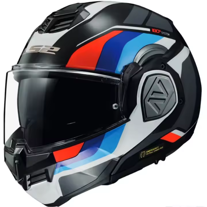 Casco Modular LS2 Advant Sport Black Blue Red White 2206 - 1