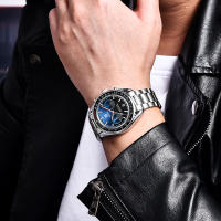 Reloj De Pulsera De Cuarzo Para Hombre BENYAR Lujo Nueva Marca 50M Impermeable Correa De Acero Inoxidable Cronógrafo Casual Para Hombres - details 9