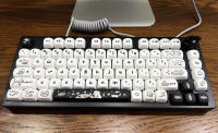Naught Cat Teclas De Juego Mecha Mx 140 Teclas Perfil MOA PBT Teclas Sublimación Para Teclado Mecha Gaming Blanco Negro - details 10