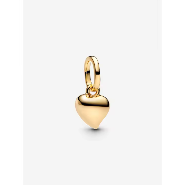 Pandora - Charm Colgante Mini de corazón - Baño de Oro de 14K - 1