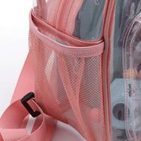 Mochila Transparente Impermeable De PVC Gran Capacidad Para Estudiantes Escuela - details 2