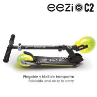 Patinete 2 ruedas negro plegable c/luces personalizables EEZI - details 5