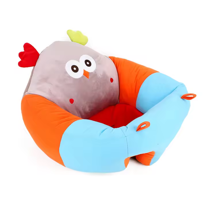 Lindo y creativo sofá de peluche con dibujos de animales para bebé, para que el bebé aprenda a sentarse y jugar, asiento con boca, juguetes para niños pequeños. - 1