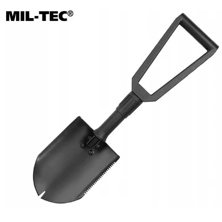 Pico y pala negra plegable US Gen II con funda MILTEC - 1
