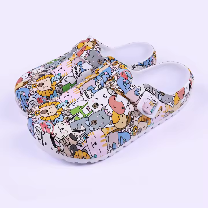 Sandalias Planas Estilosas Para Mujer Con Cordones Ajustables Y Plantillas Suaves Zapatos De Comodidad Para Exterior Con Estampado De Animales - 1