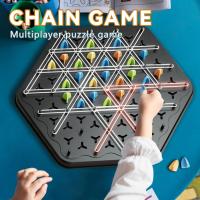 Juego De Mesa Interactivo De Triángulos Y Cadenas Juguete De Puzzle Logístico Con Banda De Goma Para Fiestas Y Regalos Para Familia Juguetes Educativos Para Niños Mayores De 7 Años - details 3