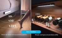 Luz De Armario Recargable WILLED 60 LED Sensor De Movimiento Control Táctil Dimmer Luz Nocturna Rectangular Con Batería Incluida - details 3