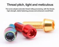 IIIPRO 6 Pcs Tornillos De Fijación De Caliperos De Freno Disco Para Bicicleta MTB Acero Inoxidable M6x18mm Herramientas De Reparación De Bicicletas - details 3