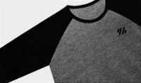 Camisa De Algodón Para Hombre Con Manga Larga Tres Cuartos Cuello Redondo Estilo Fitness Color Contraste Sportswear Para Gimnasio Y Bodybuilding - details 7