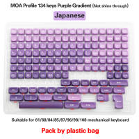 Nuevo Set De Keycaps MOA Gradient Grey PBT 134 Teclas Para Teclados Con Switches Cherry Gateron MX 5-lados Sublimación - details 20