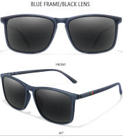 Gafas De Sol Polarizadas Vintage Cuadradas De Lujo Para Pesca Y Ciclismo Resistentes Al Viento Protección UV400 Para Hombres Y Mujeres Gafas De Viaje Y Conducción Moda - details 7