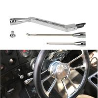 Kit De Tilt Para Palanca De Cambio Y Señal De Peligro De Aluminio Pulido Para Olds Buick 1967-1994 Barra Antigolpes Plata - details 0