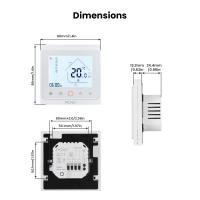 Termostato Inteligente MOES Tuya ZigBee Para Control De Temperatura De Habitación Compatible Con Alexa Y Google Home Para Calefacción De Suelo Y Calentadores De Gas - details 13