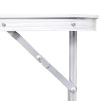 vidaXL Mesita plegable para camping con estructura de metal, 80 x 60 cm - details 4