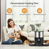 Dispensador De Alimentos Para Mascotas Tuya Inteligente 4.5L Con Grabación Y Programación Acero Inoxidable Para Gatos Y Perros Medianos - details 2