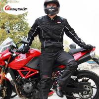 Pantalones De Motocicleta Para Hombre Verano Transpirables Protección Profesional Con Sobrevisor Impermeable Y Protetores De Rodilla Removibles - details 19