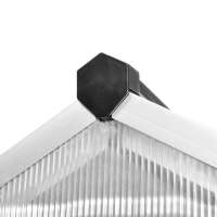 vidaXL Invernadero de aluminio gris antracita 3,46 m² - details 3