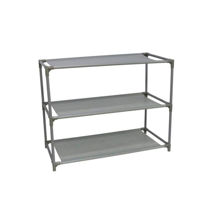 Gerimport STARTELECTRIC Zapatero de 3 Niveles / 5 Niveles de Metal y Tejido No Tejido, Tamaño 60 X 28 X 44 Cm / 60 X 28 X 88 Cm, Estantería para Calzado, Mueble, Soporte, Montaje Fácil