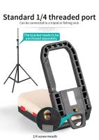 Lámpara De Trabajo LED COB Magnética Ajustable Impermeable Con Gancho Para Emergencias Y Camping Luz De Búsqueda Plegable Fuerte - details 7