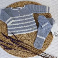 Conjunto de polaina para bebé niño. Verano. Paz Rodríguez - details 0