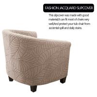 Cubierta De Silla Club Elástica En Jaquearl Sólido Protección De Muebles Para Sala De Estar Cubierta De Sofá De Barra Adecuada Para Silla De Un Brazo - details 34