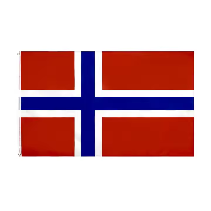 Bandera De Kongeriket Noreg Norge Nor No Norway 90x150 Cm Material Polyester Estilo Impreso Uso Decorativo - 1