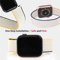 Correa De Nylon Ajustable Para Apple Watch Compatible Con Series 10 9 5 SE 678 Tamaños Variados 40mm 42mm 44mm 45mm 46mm Accesorio De Pulsera Con Cierre De Hook-and-Loop - details 4