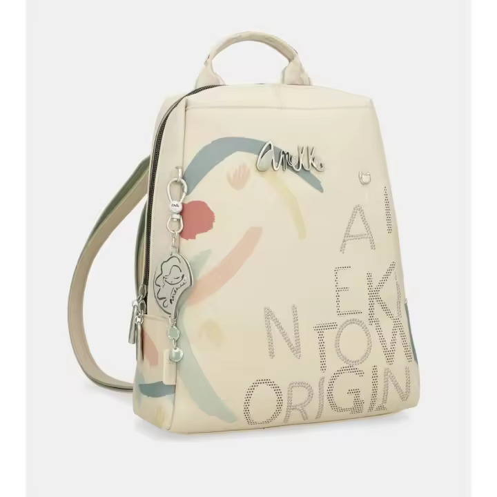 Anekke mod. 40745-018 - Mochila con letras caladas y detalles de colores - 1