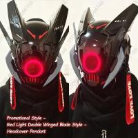 Máscara De Cosplay Punk Cyberpop Con Luz Y Pantalla De Subtítulos Rolling Mecha Soldado Tecnología Control Por App Regalo De Navidad Para Hombres Y Mujeres - details 17