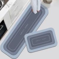 Alfombra De Cocina Impermeable Y Lavable 50x160cm Con Diatomea No Esmerilada Alfombrilla Antideslizante Para Entrada Y Piso De Cocina - details 1