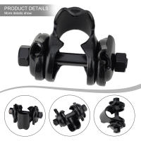 Adaptador De Sillín De Bicicleta De Alta Calidad Para Exterior Clip Fijo Post De Sillín De Acero Carbono Negro Concaavo-convexo - details 13