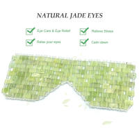 Masajeador De Cara Con Jade Natural Terapia Fría Belleza Cuidado De La Piel Masaje Ocular Relajación Parche De Sueño Antiarrugas Herramienta SPA - details 7