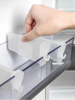 Juego De 4 Divisores Transparentes Para Nevera Retráctiles Clip Para Puerta Lateral De La Nevera Organizador De Alimentos Y Botellas Para Cocina - details 5