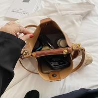 Bolso de hombro pequeño de cuero Pu para Mujer, Bandolera de Cubo, informal, de alta calidad, a la moda - details 1
