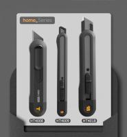Cuchillo De Papel Deli Black Sk2 Con Botón De Presión Y Corte Automático De Alta Calidad Herramienta De Oficina Y Estación De Trabajo Con Hoja De Acero Carbono 3 Estilos - details 8
